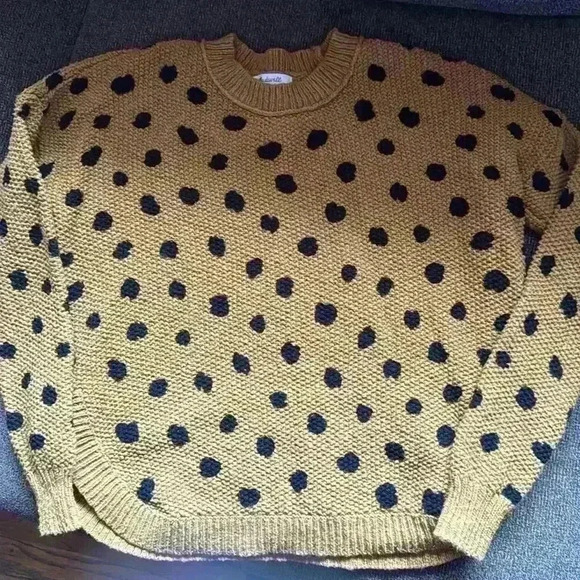 Madewell Painted Spots Pullover Sweater - Picture 3 of 5